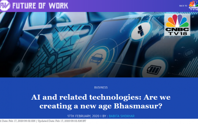 AI and related technologies: Are we creating a new age Bhasmasur?