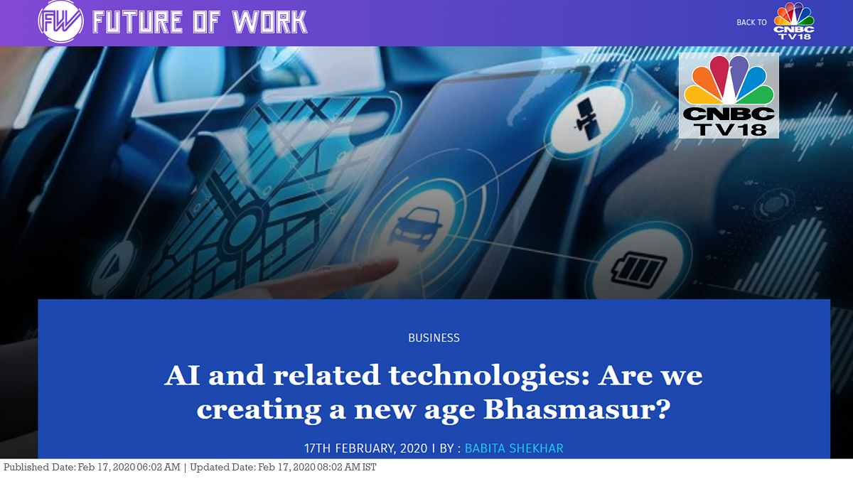 AI and related technologies: Are we creating a new age Bhasmasur?