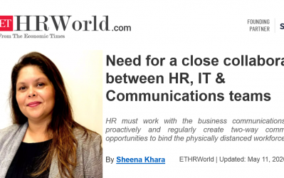 Need for a close collaboration between HR, IT & Communications teams